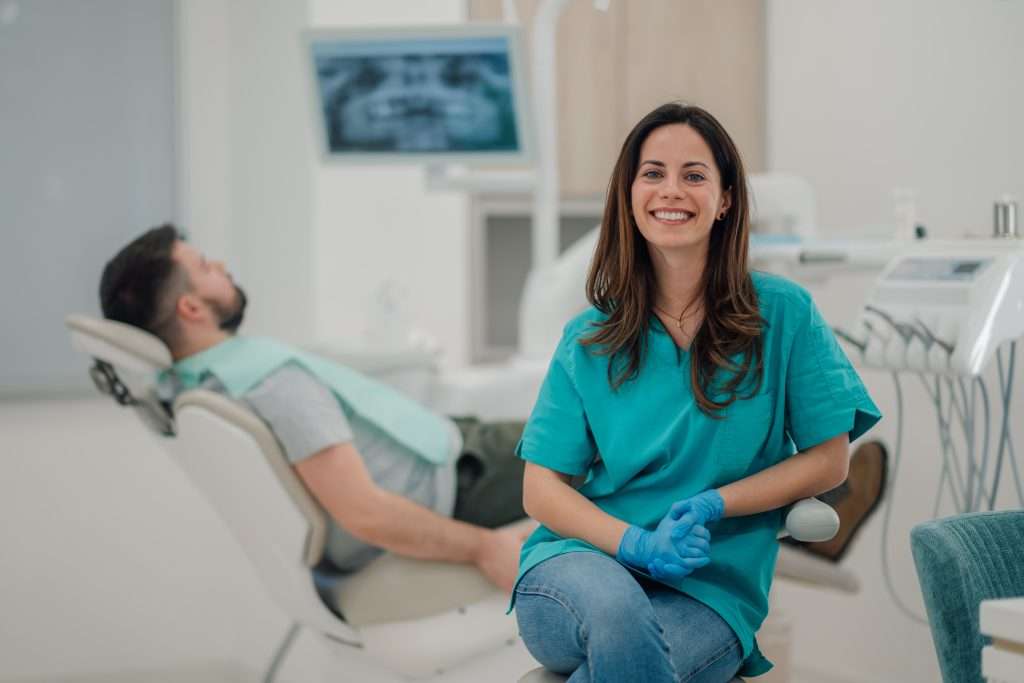 dentist and patient